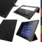 iGadgitz Premium Black PU Leather Smart Cover Case for Sony Xperia Z2 Tablet SGP511 10.1 with Auto Sleep/Wake + Multi-Angle Viewing Stand + Screen Protector