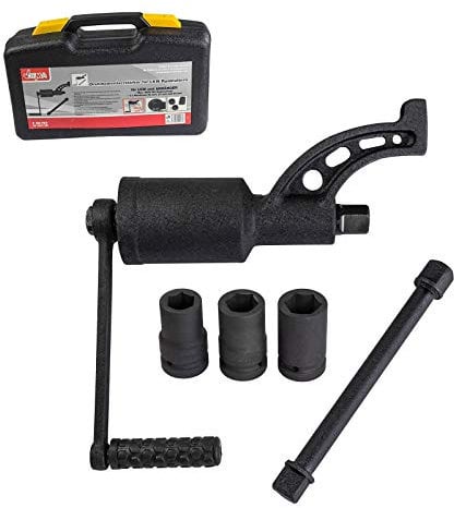 DEMA Schraubenlöser LKW Radmuttern, Radmutternlöser, 4800 Nm Drehmoment, 1:68 Übersetzung, inkl. Stecknüsse & Koffer, kompakt & kraftvoll für Werkstatt, Pannenhilfe, unterwegs