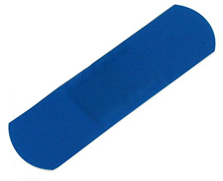 Detectable Pflaster Wundpflaster Blau verschiedene Größen, Maße:72 x 19 mm. 25 Stück