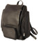 Jahn-Tasche Großer Lederrucksack Laptop Rucksack bis 15,6 Zoll, für Damen und Herren, Schwarz, 709