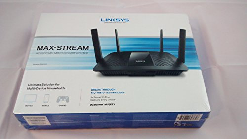 Linksys EA8500 Smart Wi-Fi Router, MAX-Stream AC2600, Mu-Mimo