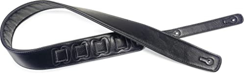 Stagg 22449 Padded Leather Style Guitar Strap - Black