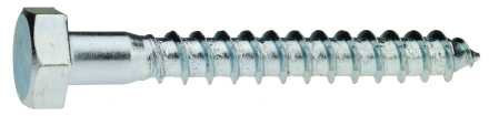 Reidl Sechskant Holzschrauben 12 x 100 mm DIN 571 Stahl galv. verzinkt farblos 50 Stück
