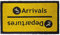 Fisura – Felpudo Original “Arrivals/Departures” de Coco con Base Antideslizante de PVC. Felpudo Entrada casa. Pintado a Mano. Medidas: 70 cm x 40 cm.
