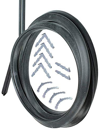 SPARES2GO 3m Cut to Size Door Seal for New World 3 or 4 Sided Oven Cooker (Rounded or 90º Clips)