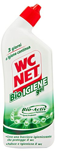 Wc Net Bio-Hygiene Gel, Bio-Aktiv, mit Probiotika-Wirkstoffen, reinigt und hygienisch – 3 x 700 ml (2100 ml)