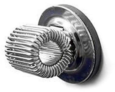 Bullseye Office Magnetischer Stiftehalter aus Edelstahl, silberfarben, 4 Stück