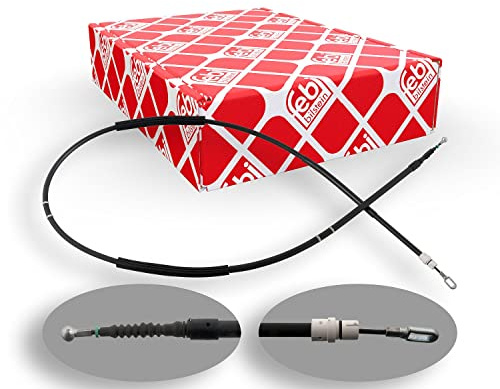 febi bilstein 100563 Handbremsseil , 1 Stück | Kompatibel mit: AUDI A4 B6 Cabriolet, A4 B7, A4 B7 Avant, A4 B7 Cabriolet, SEAT EXEO, EXEO ST