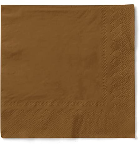 Mank Tissue-Servietten 40 x 40 cm ¼ Falz | Premium Einweg-Serviette | Dinner Serviette | Uni | Basic | 100 Stück | (Bronze, 40 x 40 cm)