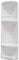 Gedy G-Caesar Mensola angolare Doccia, mensole Doccia 3 Ripiani Colore Bianco, Misure 71X22,6X16 CM & 0,72 kg, Realizzata in Resina e Acciaio Inox, Anni di Garanzia 2, Design R&S