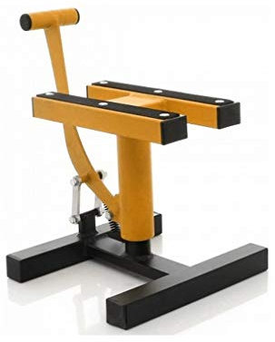Cruizer - Béquille centrale lever moto Jaune cross enduro motard pour entretien, charge maximale 200 kg
