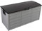 1 Click Buy Outdoor Waterproof Plastic Garden Storage Deck Lockable Lid Container Box Chest Shed 290 Litre (Black)