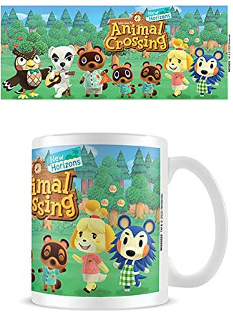 Pyramid International Animal Crossing Mug in Presentation Gift Box (Line Up Design) 11oz Ceramic Mug - Official Merchandise, White