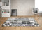 Oedim Teppich Mosaik Weiß und Schwarz für Zimmer PVC | 95 x 200 cm | Teppich PVC | Vinylboden | Dekoration für Zuhause | Boden Sintasol | Bodenschutz |
