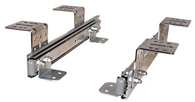 EisenRon Rails télescopiques 500 mm pour tiroir de clavier, hauteur utile 47 mm pour montage sous table
