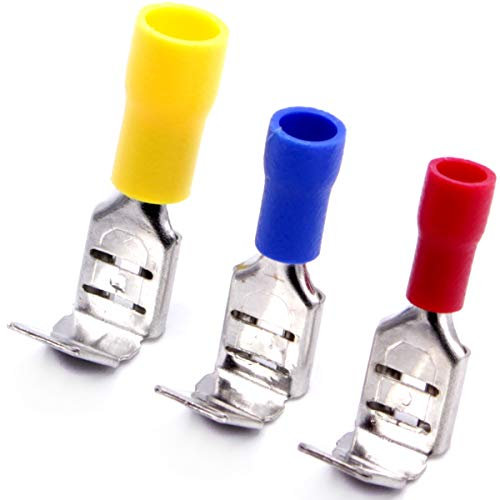Abzweigverbinder 10 Stück, ROT 0,5-1,5mm² Steckbreite 6,3mm Flachsteckhülsen mit Abzweigung Kabelschuhe doppelt Flachsteckhülsenverteiler