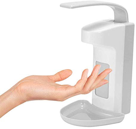 LTLWSH Wandspender 500ML Seifenspender Desinfektionsspender Kunststoffpumpe Seifendesinfektionsspender Ellenbogen drücken Handdrücken zum Zuhause Büro Schule Krankenhaus