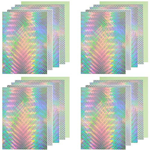 SILANON Angelköderband, reflektierendes Fischschuppen-Aufkleber, holografische Klebefolie, Blitzköderband für Angelköder, Basteln, Werkzeug