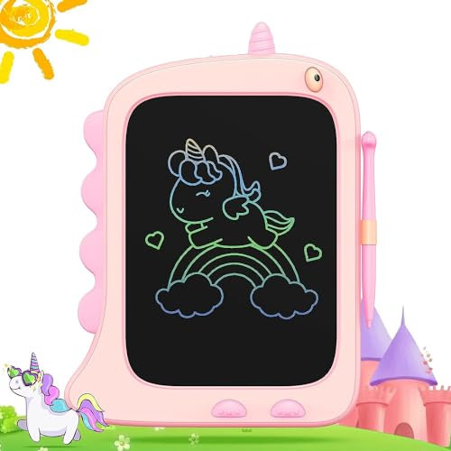 ORSEN Toys for 2 3 4 5 6 Year Old Girls Boys, LCD Writng Tablet Doodle Board, Unicorn Gifts 8.5inch Drawing Pad for Kids, Birthday Toys Gifts for Girls (Pink)