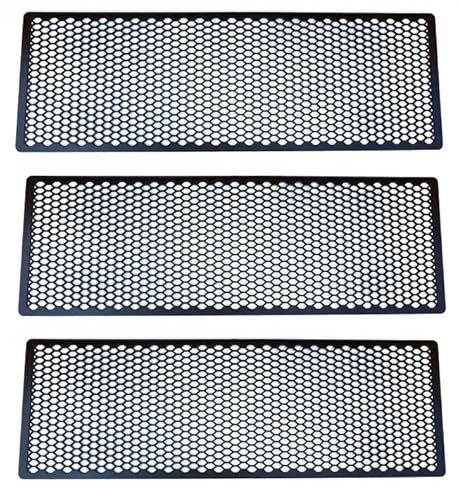 3 griglie a nido d'ape universali ABS da corsa, colore nero, 104 x 34 cm