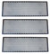 3 griglie a nido d'ape universali ABS da corsa, colore nero, 104 x 34 cm