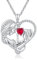 Kette Herz Halskette An Meine Tochter Kette für Damen Mädchen, Mutter Tochter Kette mit Spruch für Tochter Herz Anhänger Geburtstag Graduierung Hochzeit Geschenke für Tochter von Mama Papa