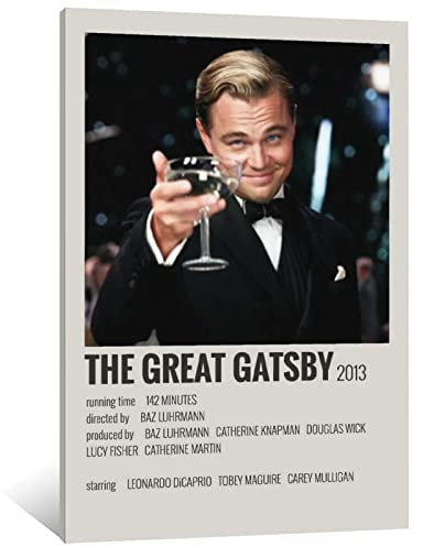 Shenywell Wanddeko Poster Vintage Movie 90s Room Aesthetic The Great Gatsby Dekorative Leinwand Wandkunst Wohnzimmer Poster Schlafzimmer 30x40cm Kein Rahmen