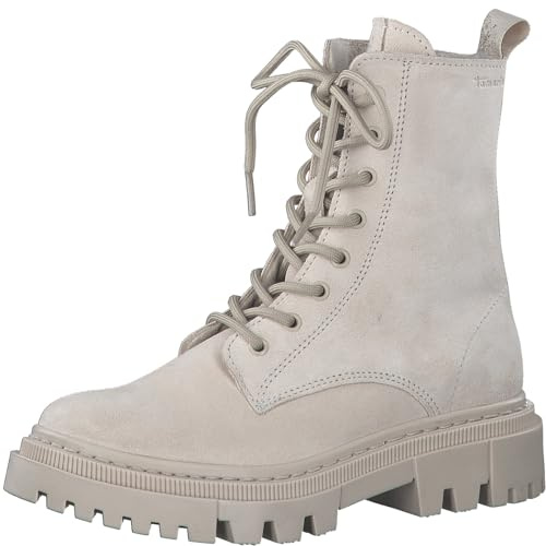 Tamaris Damen Schnürstiefel Leder Blockabsatz; ANTELOPE/braun; 38 EU