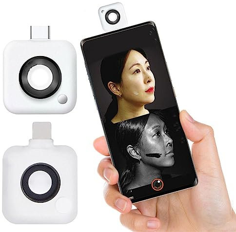 DHliIQQ UV-Kamera für Sonnenschutz-Test, tragbare UV-Kamera für Gesichts-Sonnenschutz und Make-up-Entfernung, Sonnenschutz-Erkennungs-Testkamera, 1 Stück