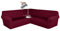 CLGTY Wasserdicht Sofabezug Ecksofa, 3 Stücke Bezug Für Ecksofas L-Form Sofa Bezug Eckcouch Antirutsch Sofahusse Für Wohnzimmer-Weinrot-5 Sitzer
