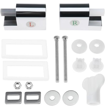 SG Store 1 set Charnières de Siège de Toilette Gauche et Droite Raccords de Siège de Toilette à Fermeture Douce Compatible avec Duro Siège de Toilette avec Mécanisme de Fermeture en Douceur