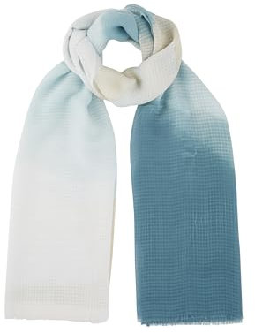 TOM TAILOR Damen Schal mit Farbverlauf , dusty mint blue, ONESIZE