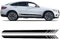 OGRAFF Auto Seitenschweller Aufkleber für Mercedes Benz GLC Class X253 Coupe C253 GLC250 GLC300 GLC43 GLC63 AMG, Black, Gestreift, Vinyl, Minimalistisch, Autoschutzkleber, Sticker, Dekor