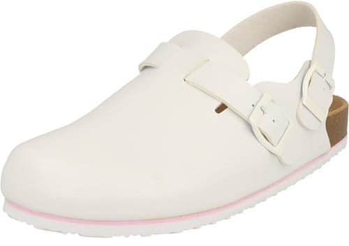 Softrelax 7420990130 Damen Schuhe Clogs Eva Pantoletten Praxis Krankenschwester Weiß (White, EU Schuhgrößensystem, Erwachsene, Numerisch, M, 37)