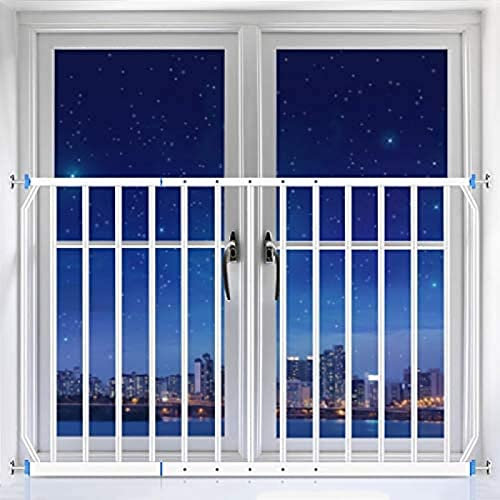 Rejillas de Seguridad para Ventanas, Protectores de Ventanas de Seguridad para niños, Barras de Rejilla de balaustre de Acero, no requieren Agujeros, montadas a presión, 160-230 cm