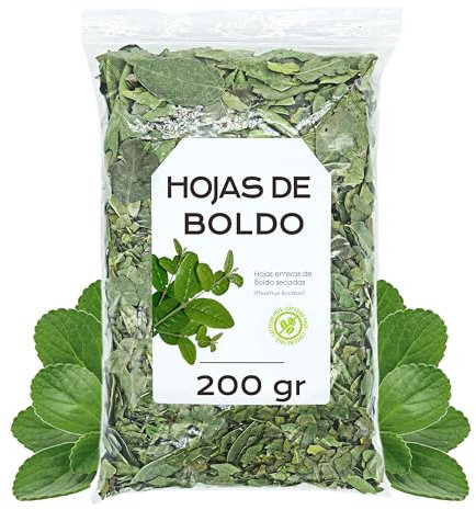 Boldo Infusiones 200 gr - Te de Boldo - Te de Boldo Hojas - Boldo a Granel - Infusión de Hierbas - Propiedades Naturales