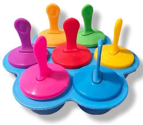 Moldes para Fabricar Helados Naturales para Niños Pequeños. Elabora tus Propios Helados con Yogur y Frutas Frescas