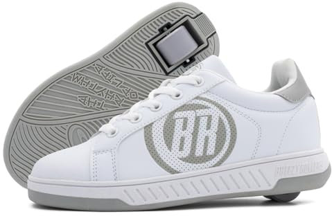 BREEZY ROLLERS Schuhe mit Rollen für Kinder I Rollschuhe-Sneaker Kids I Von Kinder Straßen-Schuhen zu Rollschuh in wenigen Sek. I Patentiertes Klick-System I Turnschuhe mit Rollen für Mädchen & Jungen