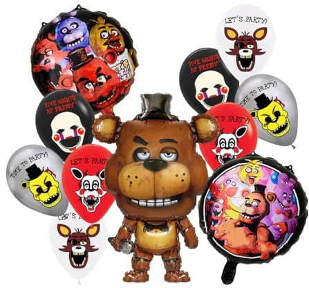 Five Nights at Freddy's Party Latex Ballons, Folienballons und Latex Ballons Geburtstagsparty Dekoration