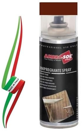 Generico RESINA IMPREGNANTE SPRAY PROTETTIVO PER LEGNO COLORE TEAK 400ml MADE IN ITALY