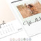 Fotokalender 2025 zum selbstgestalten (Bastelkalender 2025 im A4 Format) - DIY Kalender zum selber gestalten von Januar bis Dezember mit Ferienübersicht - Ideal als Geschenk - Pastell Schrift