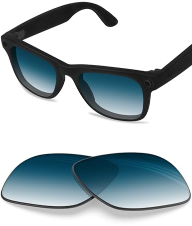 BlazerBuck Lenti di ricambio polarizzate anti-sale per occhiali RayBan Meta Wayfarer RW4006