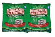 Dishwasher Salt 1kg (Pack of 2) | Pure Salt for Sparkling Clean Dishes & Limescale Prevention | Water Softener | Eco-Friendly Cleaner