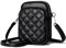 LUKUBGG Handytasche zum Umhängen, PU Leder Handy Umhängetasche Damen, große Kapazität Handytasche mit Geldbörse zum Umhängen, Gesteppte Kleine Handtasche Damen (Schwarz)