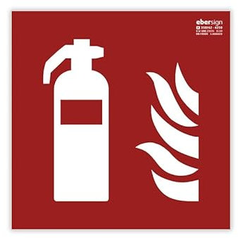 Señal Luminiscente Extintor, Clase A PVC (1mm) - Normativa ISO y UNE 23034:2023