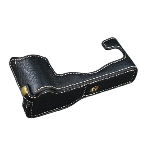 TH1000XUE Tragbare PU Leder Abdeckung Kamera Schutz Tasche for Fujifilm XT2 XT3 Schutzhülle Shell Basis Offene Batterie(M-Black)