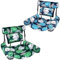 X2 Hamaca Piscina Flotante o Colchoneta Rejilla Piscina. Tamaño para Adultos, Hamaca Hinchable Piscina. Colchoneta Piscina Red para Relax (X2 Hamacas Hojas Tropicales Verde Azul)