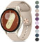 Oumida Correa Samsung para Samsung Galaxy Watch 7 6 40mm 44mm / FE 40mm / Galaxy Watch 6 Classic 47mm 43mm, 20mm Silicona Pulseras Reloj de Repuesto Deportiva para Mujer Hombre (Té de Leche)
