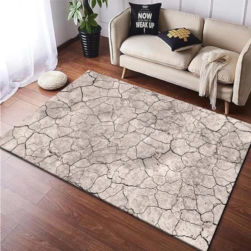 Kinderteppich 3D Wohnzimmerteppich rutschfest Trockenes Land Teppiche Jungen Und Mädchen Spielteppich Kinderzimmer Teppich 100 X 200 cm - Leicht Zu Reinigen -76281634985