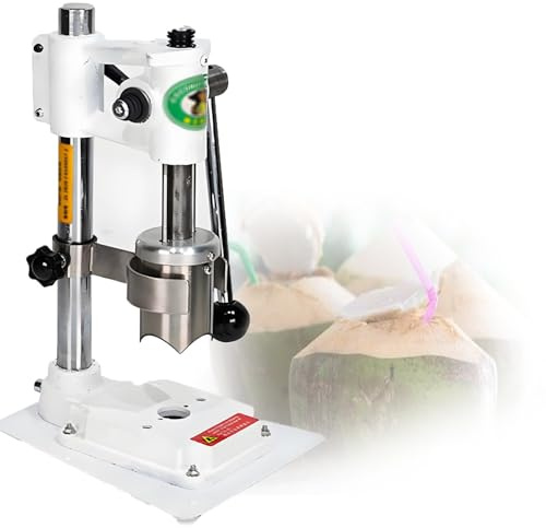 Décortiqueur De Noix De Coco Manuel En Acier Inoxydable,Ouvre-Coquille Professionnel à Levier Mécanique,Sans Outils Dangereux,Pour Un Accès Facile à L'eau De Coco Fraîche En Quelques Secondes,White